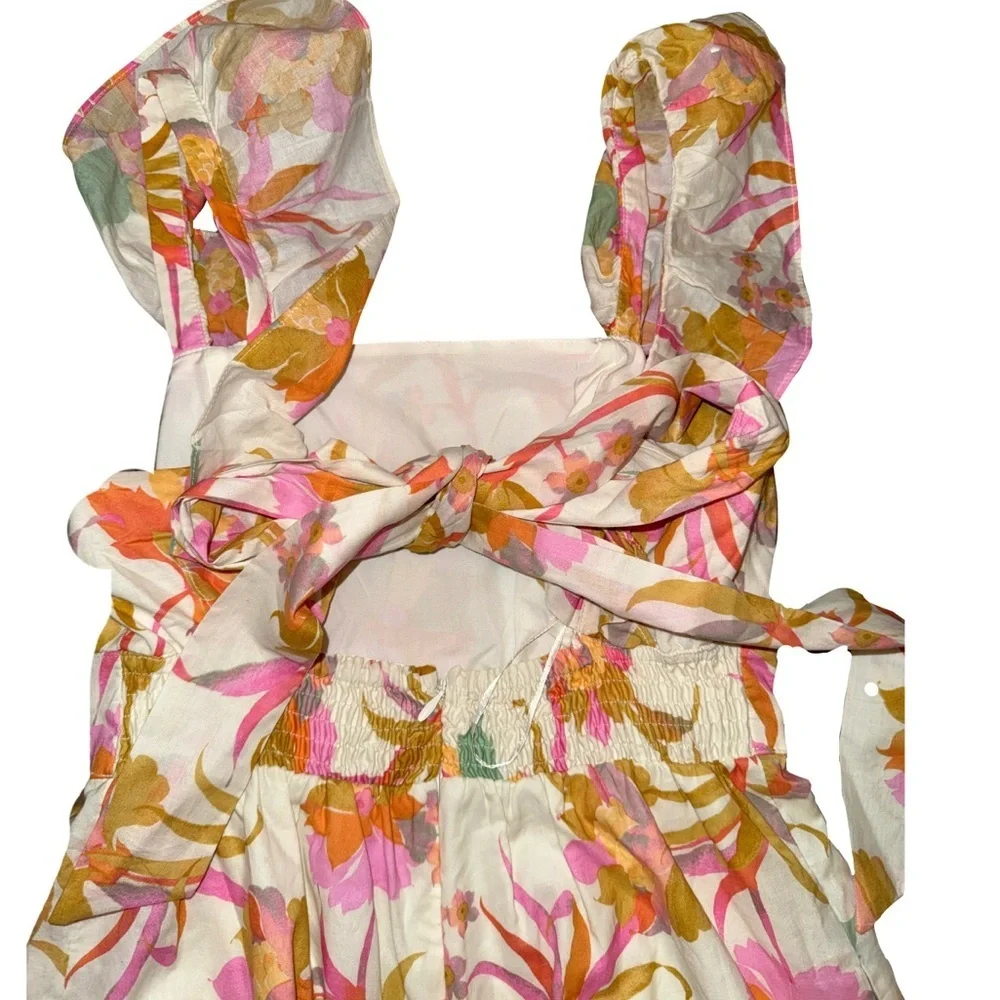 Taylor Women’s Flutter Sleeve Floral Jumpsuit Size Small - Picture 3 of 7